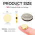 Gold Fridge Magnets 120 Pcs, 10x3mm Small Rare Earth Magnets Tiny Neodymium Office Magnets for Refrigerator, Muti-use Mini Strong Circular Magnets for School, Whiteboard, Crafts, DIY