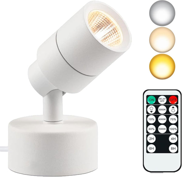 LED Spotlights Indoor Uplighting with Timer, 3W Up Plant Spotlight, Dimmable Uplights
