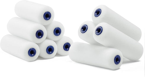 Bates Foam Paint Roller Covers, 10 Pack, 4 Inch High Density Foam Roller Paint Covers