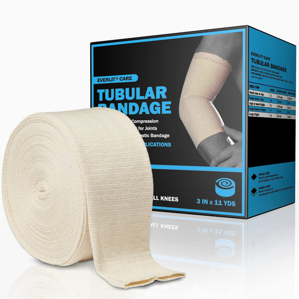 EVERLIT Elasticated Tubular Support Bandage | Stockinette Tubing for Small Arms, Knees,