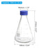 PATIKIL 1000ml Erlenmeyer Flask, Narrow Mouth Graduated Borosilicate Glass Flask with Screw Cap for Lab