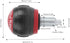 Pull Pin Spring Pins 5pcs 50x45mm M16 Fitness Pop Pull Pin Knob Release Synthetic Cardboard Handle (Red)