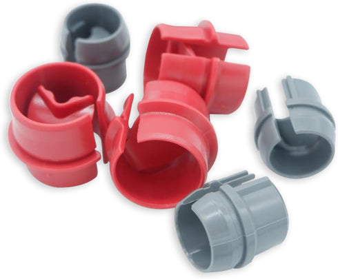 50 Pcs 1/2 and 3/4 Inch Non-Metallic Cable Connectors, Snap Style for Single and Two Cables