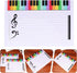 Beavorty 1Pcs Dry Erase Music Staff White Board for Musical Notes Practice, Whiteboard Supply for Students.