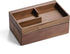 Walnut Wooden Valet Tray Box, Daily Supplies Organizer for Office Desk Storage
