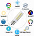 E17 LED 8W Microwave Oven Bulb 80W Halogen Equivalent Dimmable E17 Bulb for Microwave Oven Over Stove Appliance 800Lm, AC110V/130V Daylight White 6000K(Pack of 2) by HXMLIHB