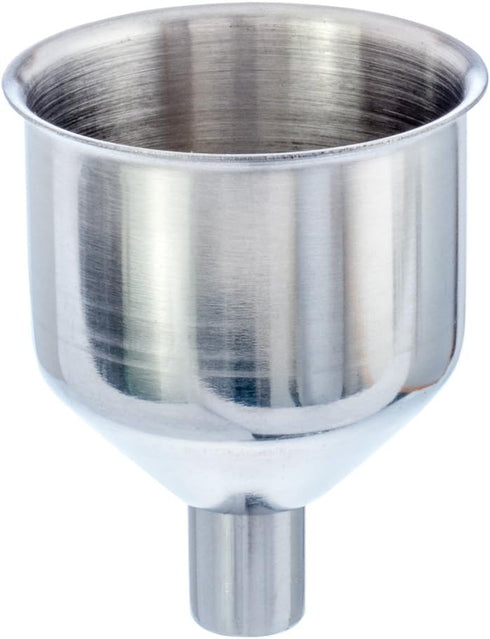 SE Stainless Steel Funnel for Flasks, Small Metal Funnel for Filling Liquor Flask, Transferring Oil, Juice, Milk, with