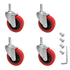 MySit 4 Pack Creeper Wheels, 2.5 Inch Heavy Duty Swivel Caster Wheel for Service Cart Stool