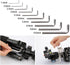 Allen Wrench Hex Key Set - 10 Wrenches, Sizes 1.5-6mm, Pure Steel, Industrial Grade