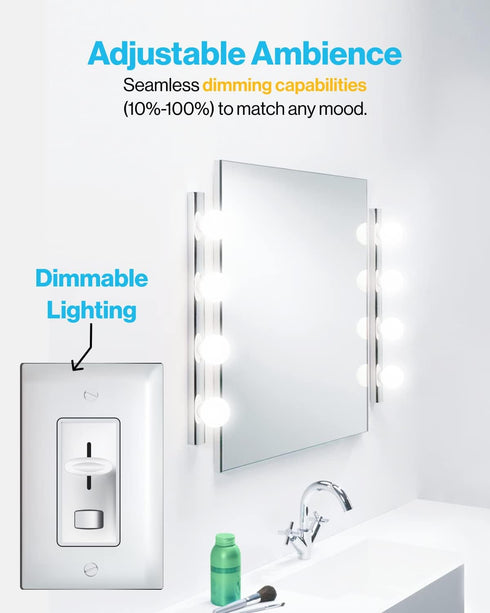 Sunco Lighting 8 Pack Vanity Globe Light Bulbs G25 LED, 3000K Warm White, Dimmable 450 LM, E26 Base, UL