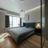 60W 110V (2 Pack) Modern Crystal Chandelier Lighting LED Light Crystal Ceiling Light Crystal Pendant Lamp Adjustable