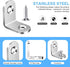 40PCS L Bracket Corner Brace - Stainless Steel Right Angle Bracket Fastener for Wood Chair Bookshelf Furniture with