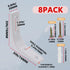 Joyangy 8pcs 3 Inch 90 L Brackets, Heavy Duty Wall Mount White L Corner Brackets Braces for Wood, Shelves, Cabinets