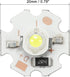 MECCANIXITY COB LED Light Chip Bead 3W 280lm 6000-6500K 20mm 5VDC Energy Saving Bulb for Spotlight Floodlight Replacement White 5Pcs by MECCANIXITY