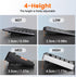 HONKID Computer Keyboard Stand for Desktop,Adjustable Keyboard Riser for Apple Magic Keyboard and Flat-Back Keyboards