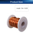 Heyiarbeit 14 AWG Magnet Wire Enameled Copper Wire Enameled Magnet Winding Wire 32.8 ft 0.0591" Diameter Temperature Rating 155? Magnetic Coil for Motors Transformers Inductors
