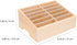 SEWACC Portable Desk Organizer, 3 Pcs Wooden Cell Phone Storage Box with 12 Grids for Home, Office, Classroom