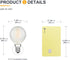 E12 Bulbs- 2700K Dimmable 25W G16.5/G50 Bulb- 2W 4 Pack Frosted LED Chandelier Light Candelabra Base Soft Warm White