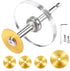Upgraded 1/4" Hex Shank PVC Pipe Inside Cutter, 4 PCS Titanium Coated Saw Blades