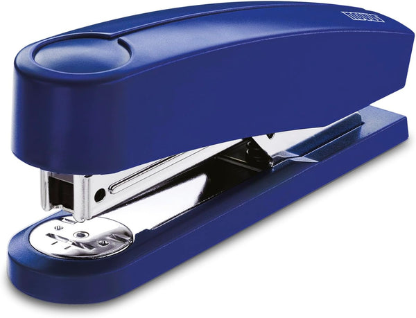 Novus B2 Compact Stapler, 25 Sheet Capacity, Precision Staple Guide, German Engineered, Blue, 10 Year Warranty