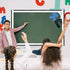 Black and White Bulletin Board Borders – Scalloped Wavy Line Board Trim for Desks, Lockers, Home School Classroom Decor