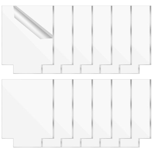 Clear Cast Acrylic Sheet for LED Light Base (Pack of 12) - 5.9" x 5.1" x 4mm Square Blanks for DIY Laser Cutting