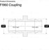 Pex-A 5/8" Straight Brass Coupling Expansion Pex F1960 Coupler for Pex-A-Tubing Connection (Pack of 5)