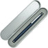 HongDian 525 Dark Blue Fountain Pen, Extra Fine Nib Classic Pen with Metal Case and Refillable Converter