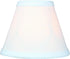 3x6x5 Small White Linen Clip-On Lampshade - for Chandelier Elegance