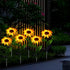 SLXTOU Led Solar Sunflower Flower Light, Outdoor Garden Garden Decoration Light, Lawn Plug-in Light