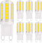 DiCUNO G9 LED Bulb 40W Daylight White 6000K 400LM G9 Bi-pin LED Bulbs for Chandelier Light, Pack of 6