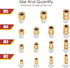 Hilitchi 460 Pcs M2 M3 M4 M5 Female Thread Brass Knurled Insert Nuts Assortment Kit for 3D Prints