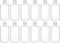 EISCO 12PK Reagent Bottles - 250ml Narrow Mouth with Screw Cap, Polypropylene, Translucent Labs