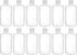EISCO 12PK Reagent Bottles - 250ml Narrow Mouth with Screw Cap, Polypropylene, Translucent Labs