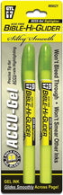 G.T. Luscombe Accu-Gel Bible Highlighter, No Bleed Solid Gel, Long Lasting, Bright Translucent Color, Yellow