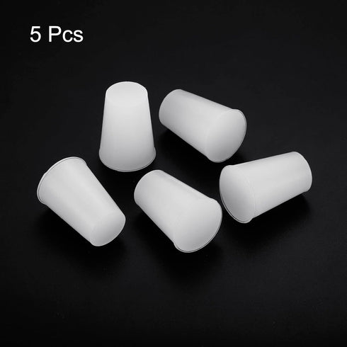 MECCANIXITY Silicone Rubber Tapered Plug 14mm to 19mm Solid White for Powder Coating, Painting, Laboratory Use