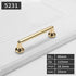 Aoleegatt Decor(5231-96) Minimalist Gold Long Furniture Handles Wardrobe Kitchen Cupboard Cloakroom Bedside Cabinet