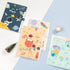 Cute File Folder - 5 Pockets - Astronauts Universe Space Rocket A4 Accordion Expanding Organizer (Blue)