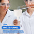 Buchner Funnel Laboratory Tool, Chemistry Strainer Funnel for Filtration, Ceramic Pottery Funnel for Student Liquid