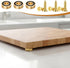 Exclaith 8 0.79 0.31 Inch Pcs Brass Cutting Board Feet with Non Slip Pads x Rubber Feet for Cutting Board with Screws