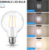 E ENERGETIC LIGHTING Dimmable LED Edison Light Bulb, G25 (G80) Globe Bulb, 60W Equivalent, 6-Pack