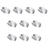 Hose Clamp, 10 Pieces Stainless Steel Adjustable, 6-12 mm Range Worm Gear, Fuel Line Clamp