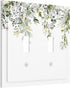 Light Switch Covers Decorative 2 Toggle Eucalyptus Sage Green Watercolor Plant Leaves Double Toggle Wall Plate Dual Decorative Switchplate Electrical Faceplate For Farmhouse Bedroom Decor(2 Pack) by Muzumu