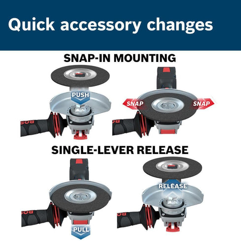 BOSCH MGX0100 2 In. X-LOCK Clip for Mounting Backing Pad on X-LOCK Mount