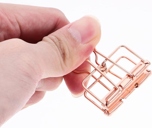 Zerodeko 10Pcs Metal Binder Clips, Medium Paper Clips for Document Organizing, File Clamps for Office School Supplies,