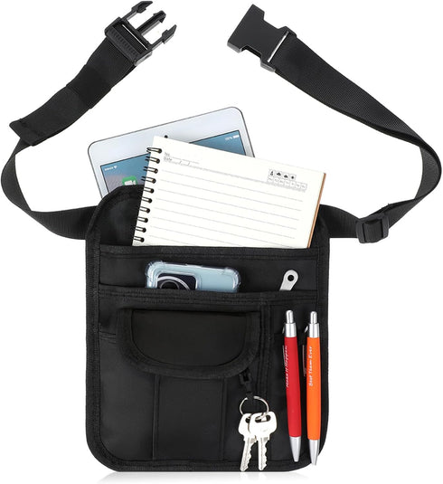 XLIUAX Server Apron Pouch, Restaurant Waiter Waist Check Holder Working Serving Pouch Utility