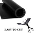 Neoprene Rubber Strip Roll, 11.8" Wide × 48" Long × 1/8" Thick, Easy Cut Solid Sheet for DIY Gaskets, Crafts, Flooring