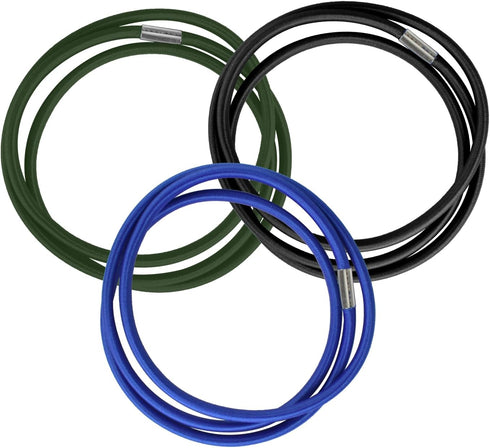 Sankoly 3 Pack Trash Can Bands Elastic Rubber Bands for Garbage Bags -