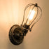 Vintage Wall Lamp Adjustable Rustic Retro Wire Cage Wall Light Industrial Style Indoor Lighting Fixture ;Moonkist