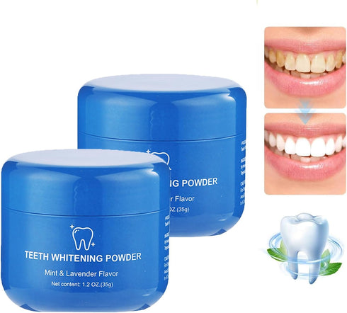 Generic 2PCS (1) Teeth Whitening Powder, Whitening Powder Fresh Breath, No Sensitivity Stain Removal, Enhanced